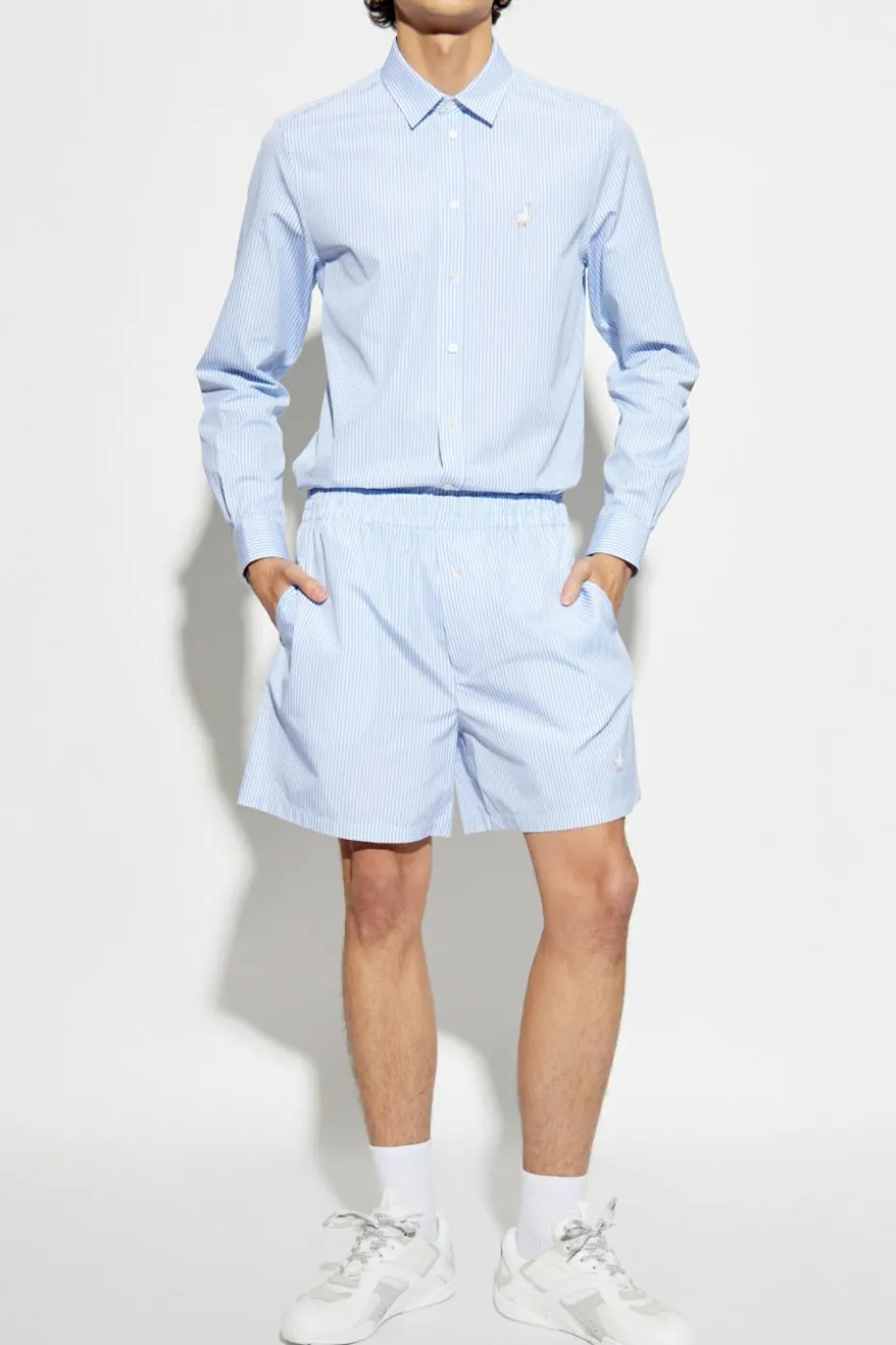 Moschino light blue Shirt with stripe pattern