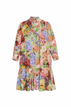 Moschino MULTICOLOUR Cotton dress with floral motif