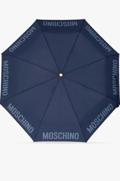 Moschino NAVY BLUE Folding umbrella with logo