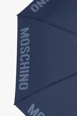 Moschino NAVY BLUE Folding umbrella with logo