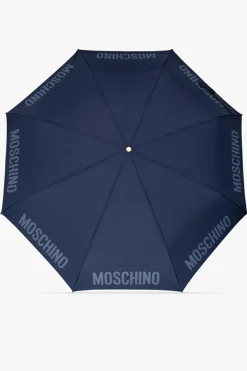 Moschino NAVY BLUE Folding umbrella with logo
