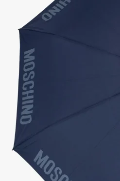 Moschino NAVY BLUE Folding umbrella with logo