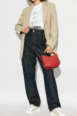 Moschino NAVY BLUE High-waisted jeans