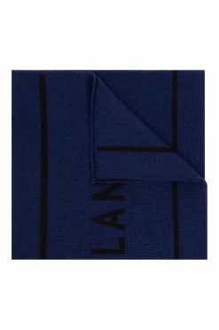 Moschino NAVY BLUE Scarf with logo