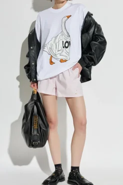 Moschino PINK Embroidered shorts