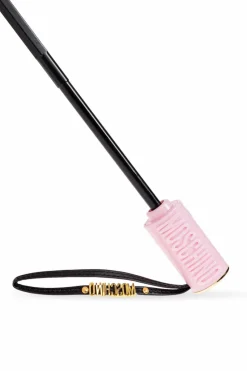 Moschino PINK Foldable umbrella with logo