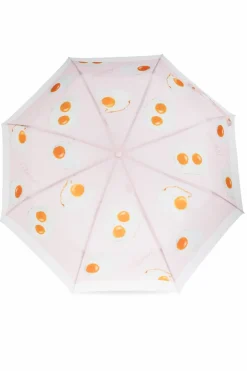 Moschino PINK Folding umbrella with logo