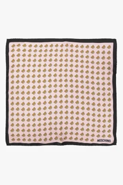 Moschino PINK Silk pocket square