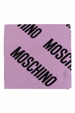 Moschino PURPLE Scarf with monogram