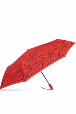 Moschino RED Folding umbrella with logo