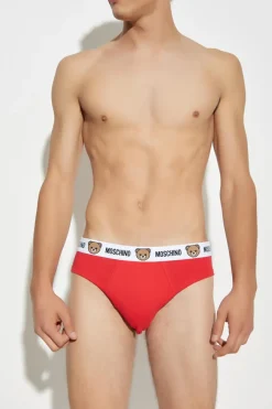 Moschino RED 2-pack briefs with logo