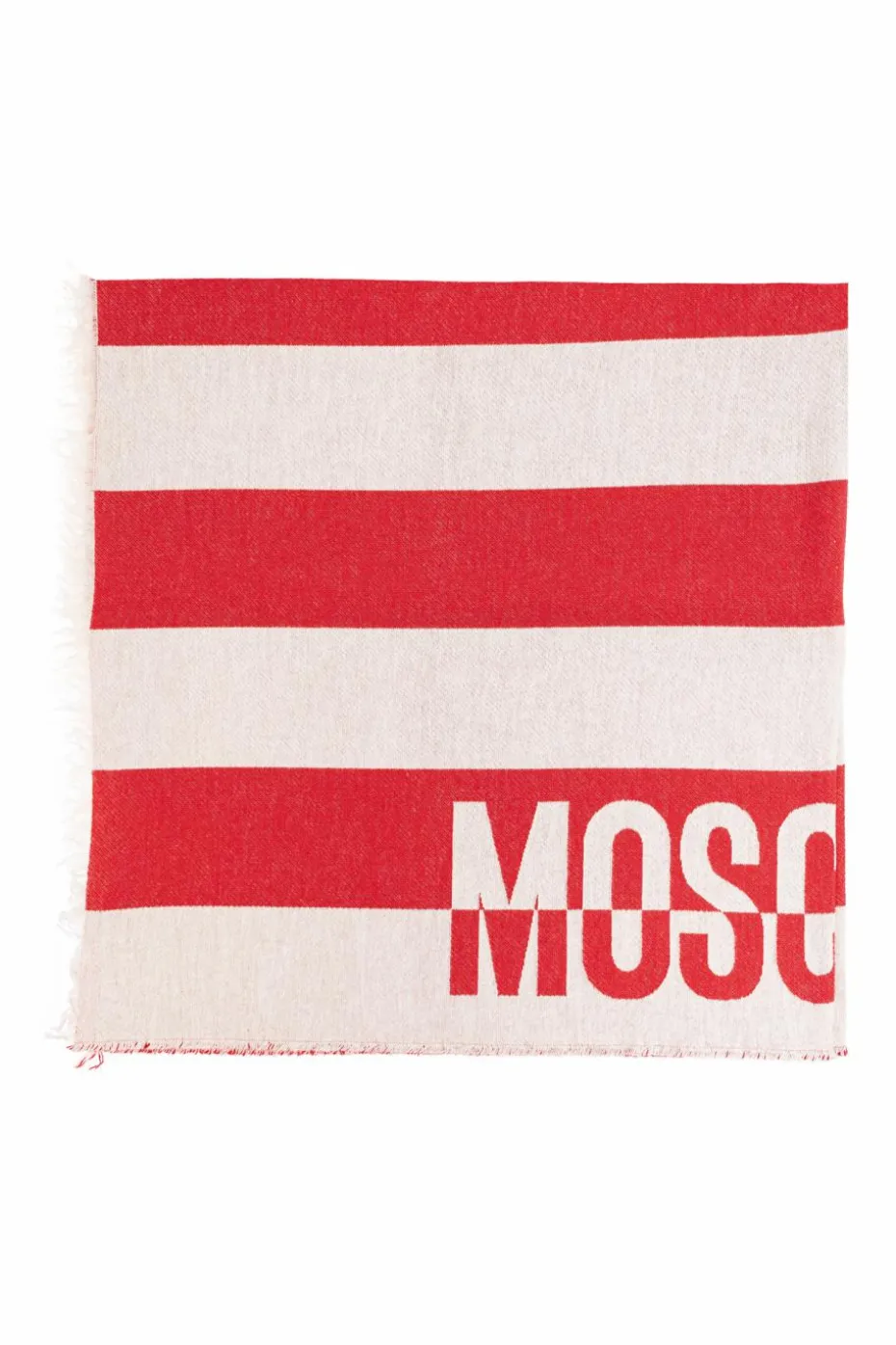 Moschino RED Scarf with logo
