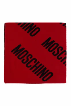 Moschino RED Scarf with monogram