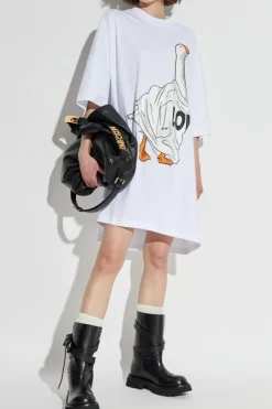 Moschino WHITE Dress with print