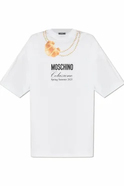 Moschino WHITE Dress with print