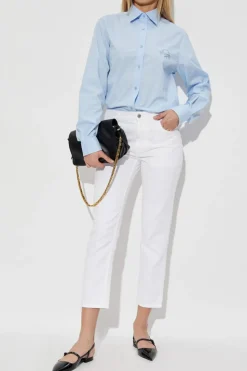Moschino WHITE Jeans with slightly tapered legs