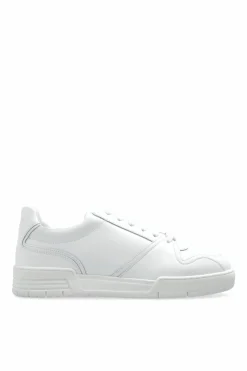 Moschino WHITE Leather sports shoes