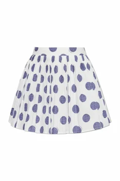Moschino WHITE Pleated Skirt
