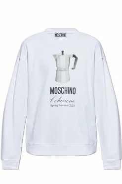 Moschino WHITE Printed sweatshirt