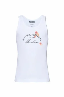 Moschino WHITE Ribbed top
