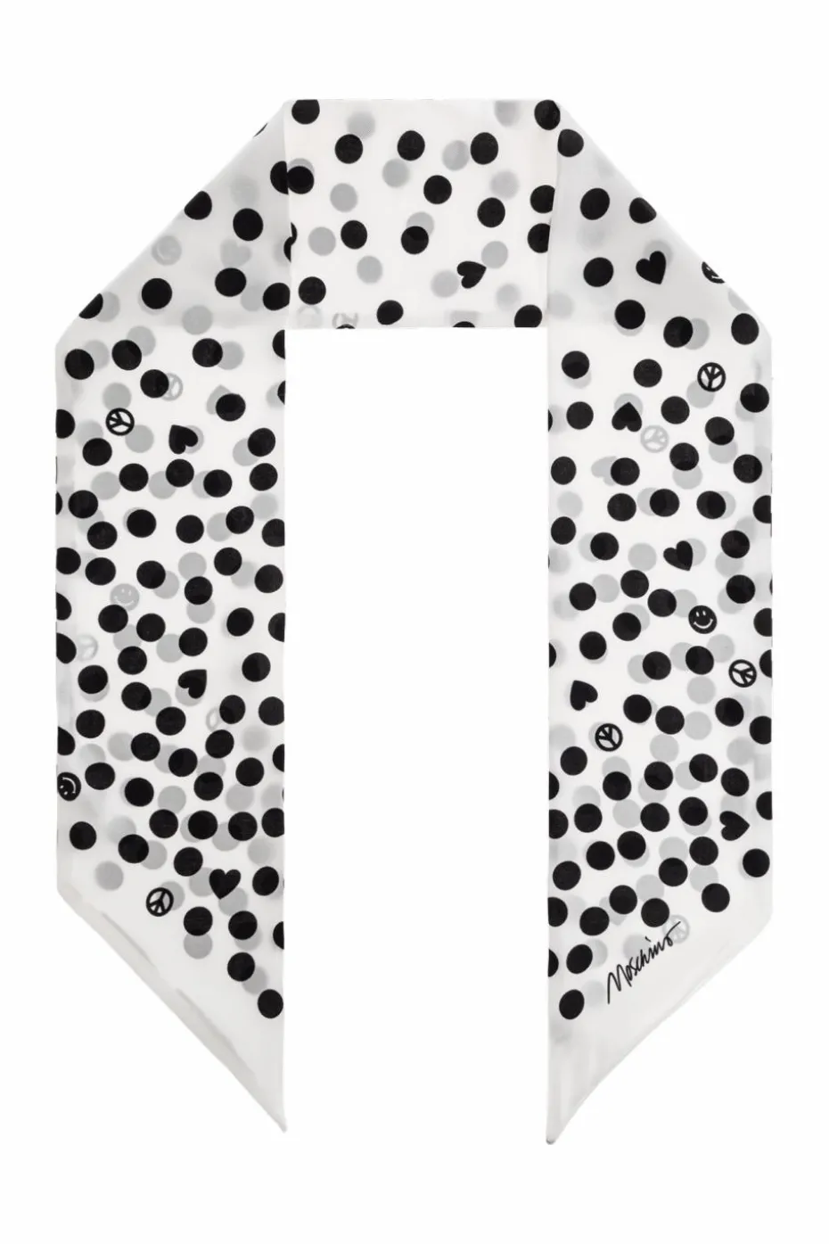 Moschino WHITE Silk scarf