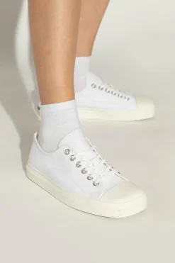 Moschino WHITE Square-toe sneakers