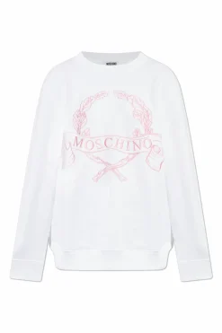 Moschino WHITE Sweatshirt with embroidery