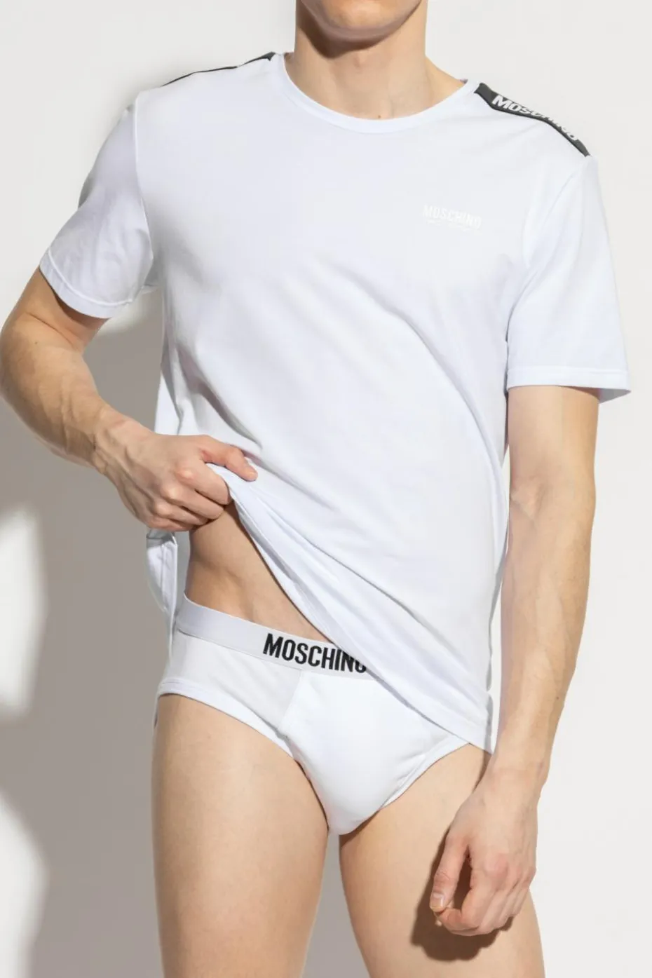 Moschino WHITE Two-pack of t-shirts from the Underwear collection