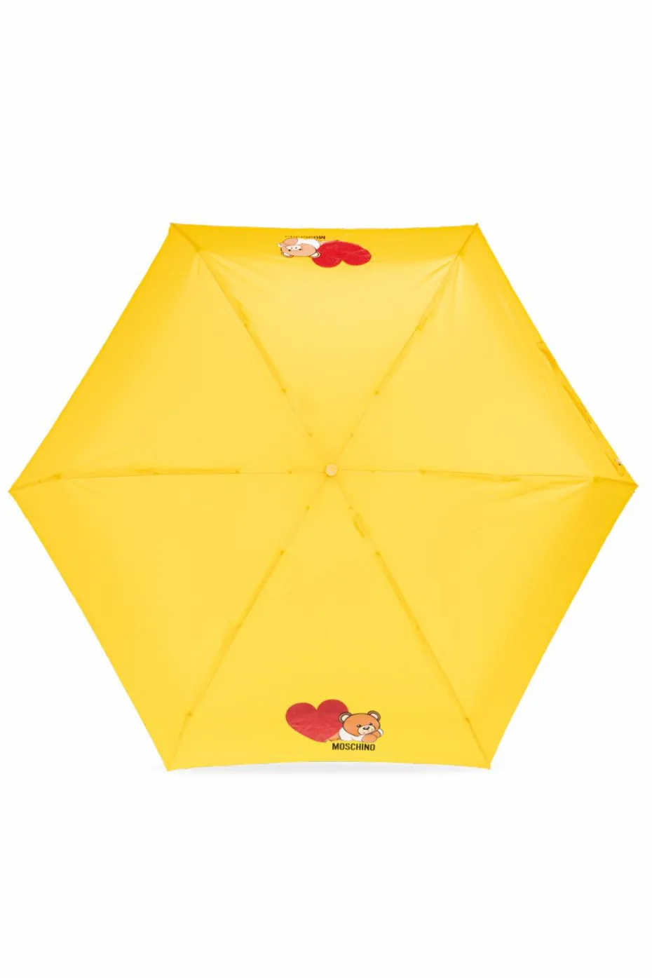 Moschino YELLOW Folding umbrella with logo