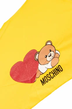 Moschino YELLOW Folding umbrella with logo