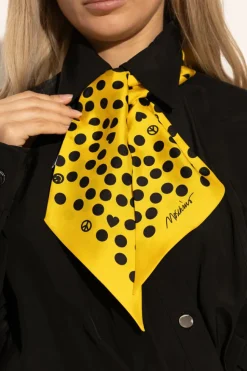 Moschino YELLOW Silk scarf