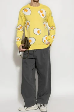 Moschino YELLOW Sweater with pattern