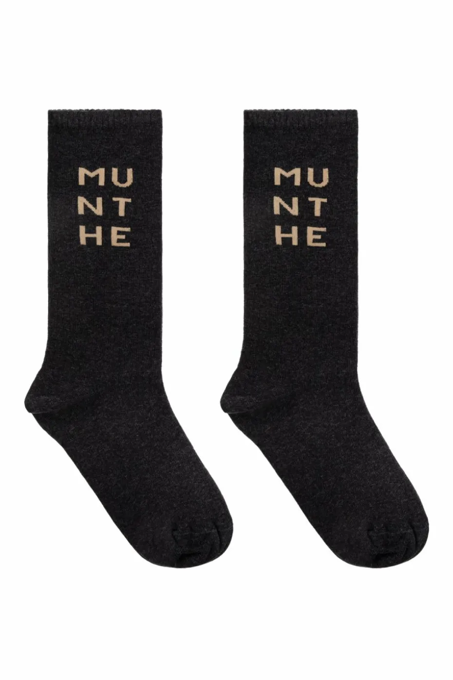 Munthe BLACK Socks with logo