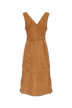 Munthe BROWN Suede dress ‘Filom’
