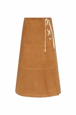 Munthe BROWN Suede skirt ‘Filothea’