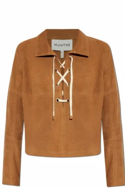 Munthe BROWN Suede top ‘Finaz’