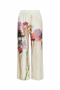 Munthe cream Silk trousers "Arum"