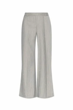 Munthe GREY Pants with decorative finish