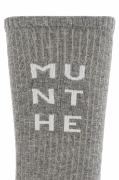 Munthe GREY Socks with logo