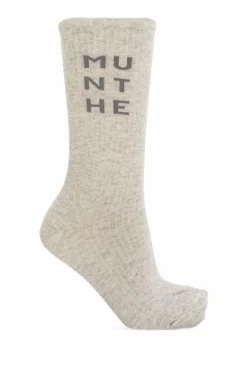 Munthe GREY Socks with logo