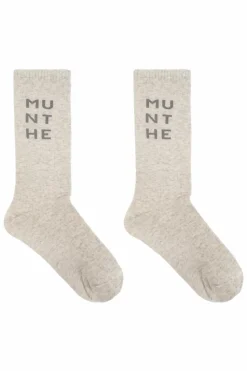 Munthe GREY Socks with logo