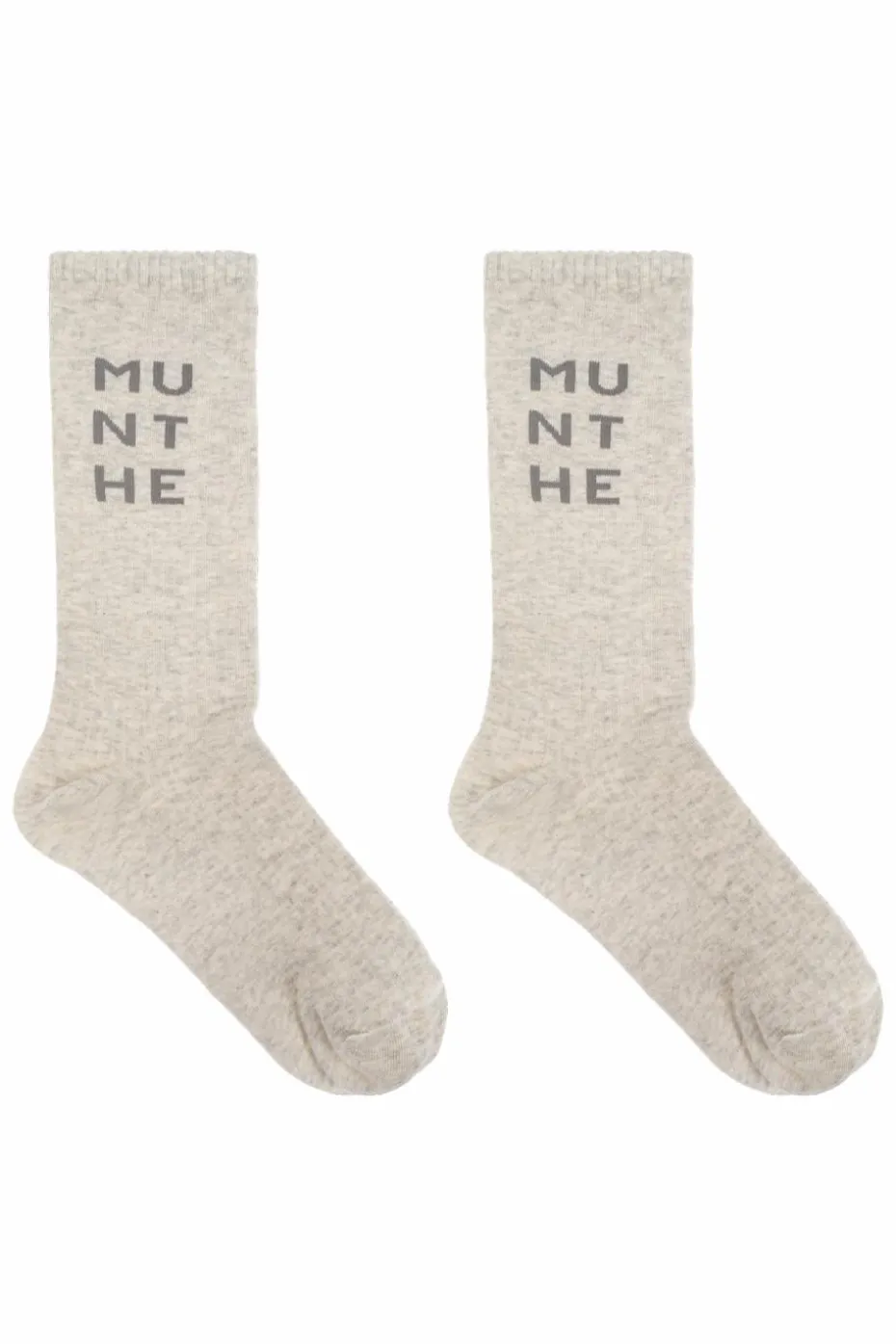 Munthe GREY Socks with logo