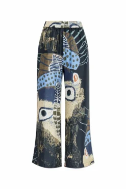 Munthe MULTICOLOUR Silk trousers "Arum"