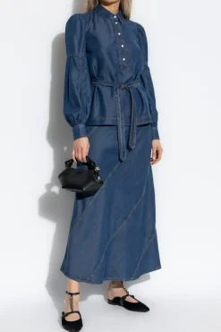 Munthe NAVY BLUE "Pikine" shirt