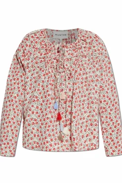 Munthe RED Top with floral motif