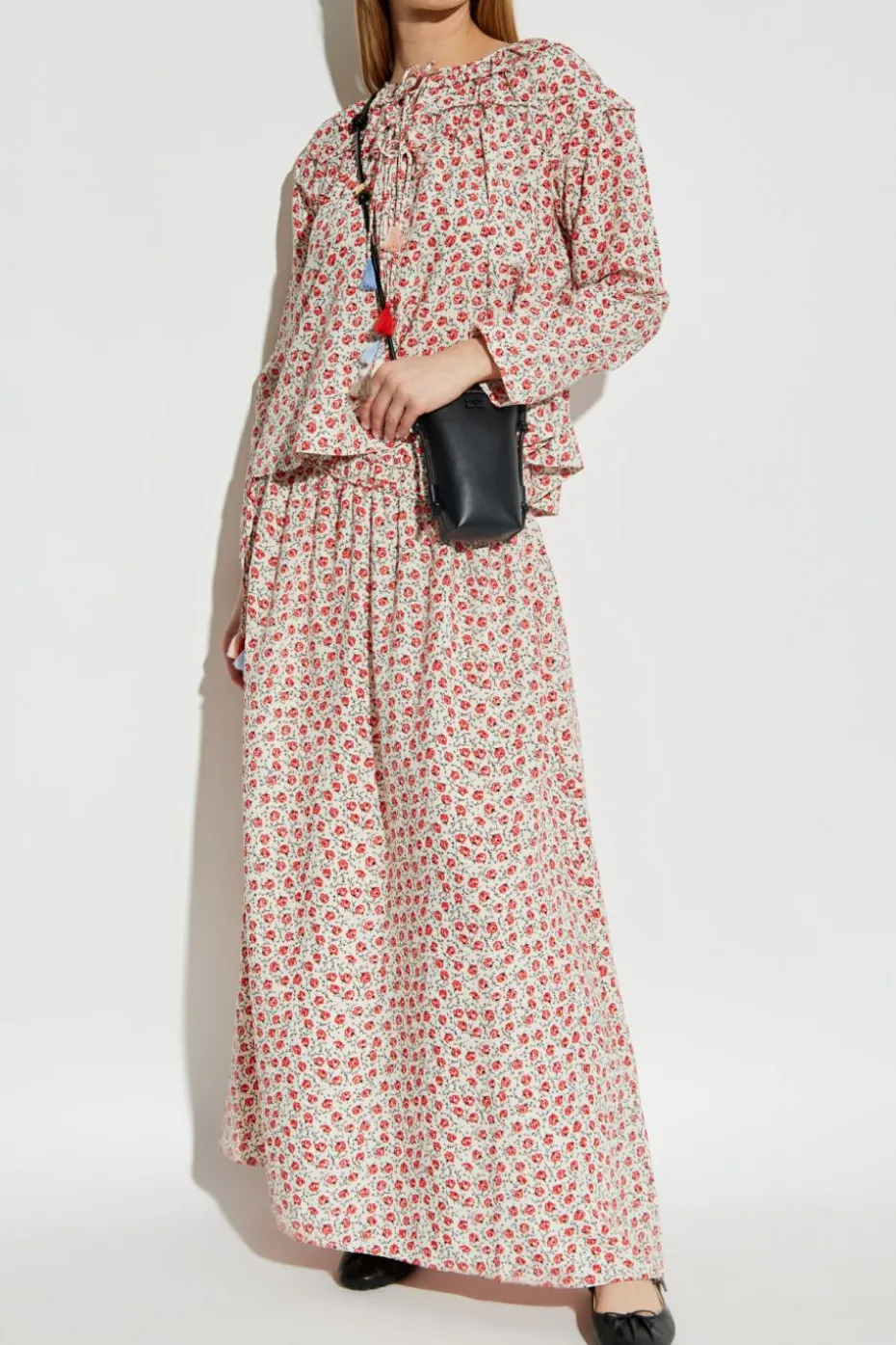 Munthe RED Top with floral motif