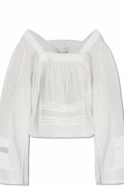 Munthe WHITE Top with openwork finish