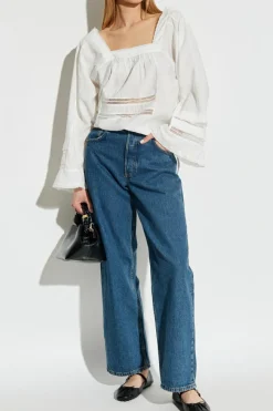Munthe WHITE Top with openwork finish
