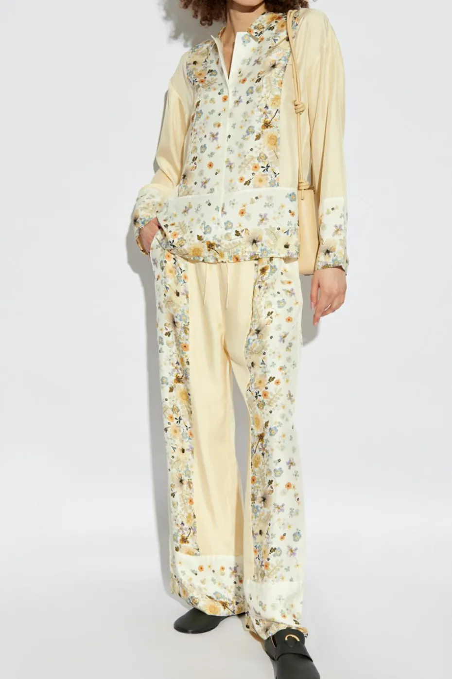 Munthe YELLOW Floral patterned pants ‘Fabert’