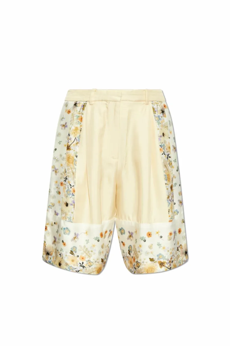 Munthe YELLOW Silk shorts ‘Fabiane’